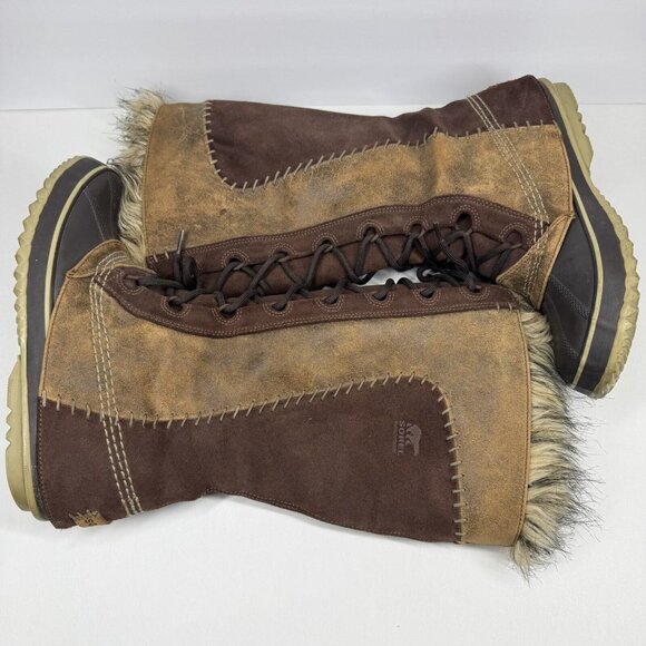 Sorel Cate the Great Brown Waterproof Leather  Winter Duck Boots Size 8 - Picture 16 of 16